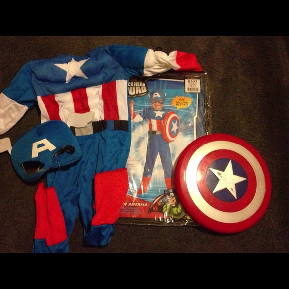 Captain America costume kids size 3-4t