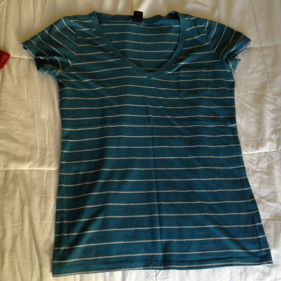 Blue striped tee