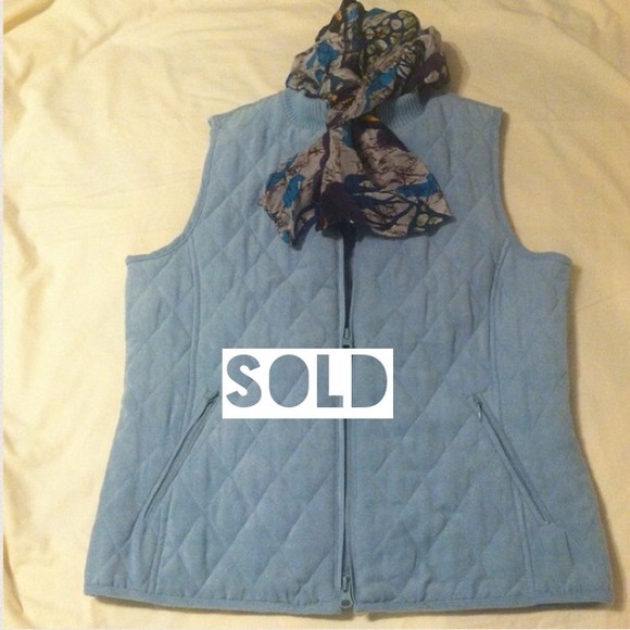 🚫Sold🚫Light Blue polyester vest