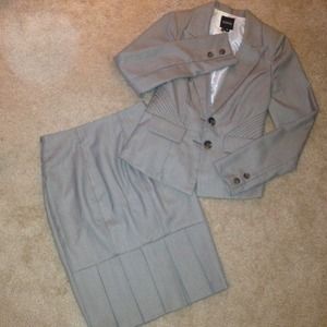 XOXO Jacquard Print Pencil Skirt with Peplum Hem