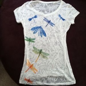 Sheer white Cache top