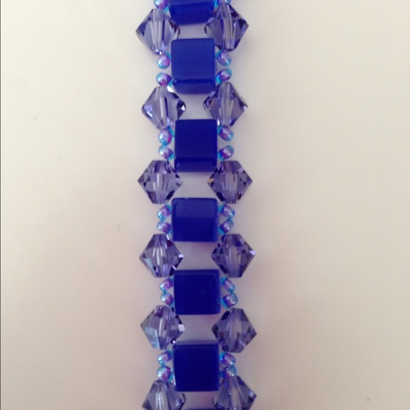 Blue cubes bracelet - Picture 1 of 2