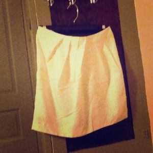 Cream gap mini skirt