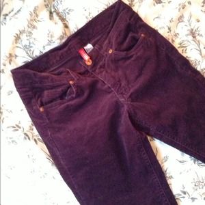 Women's size 8 dark purple corduroy jeans