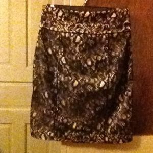 Black lace pencil skirt- fits like a size 4
