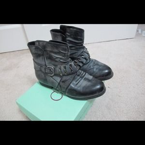 Black Buckle Boots