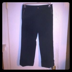 Clements ribero black capri pants