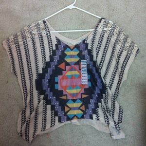 Aztec Crop Top