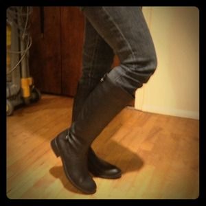 NWOT black riding boots