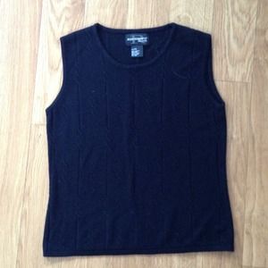 Sleeveless Black Sweater