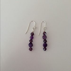 Purple earrings