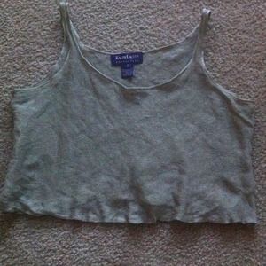 Metallic Ralph Lauren Cropped Shirt