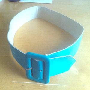 Teal cinch belt