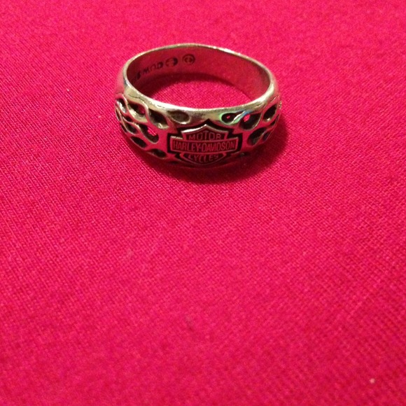 Sterling silver Harley Davidson ring!