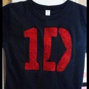 Hand appliqué one direction 1d shirt