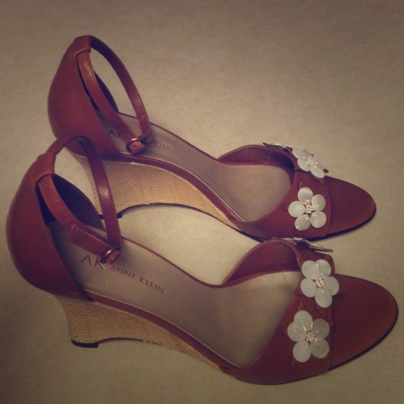 AK Anne Kline Wedge Heel Sandals