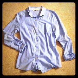 Pale Blue Oxford Shirt By Old Navy
