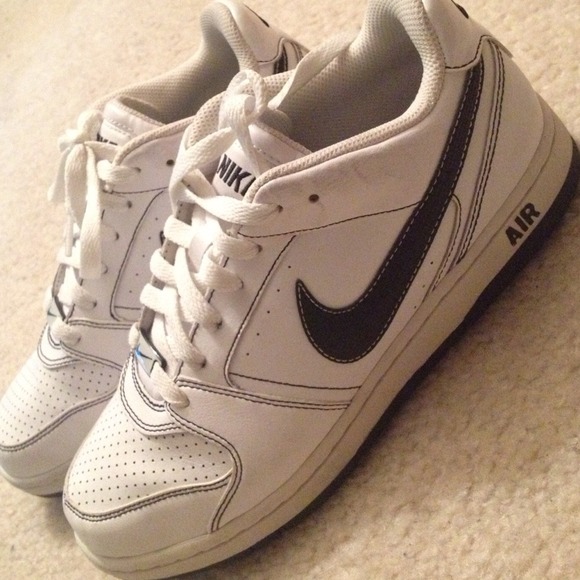 White & black nikes