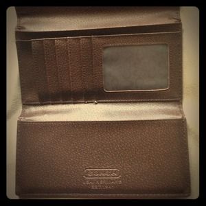 Brown coach wallet