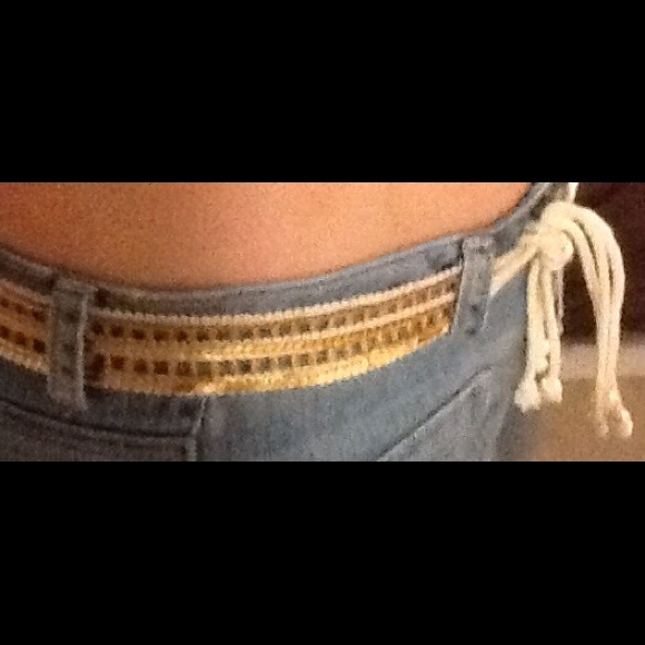 Sparkly tie belt