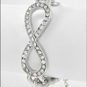 Silver Tone Infinity Bracelet