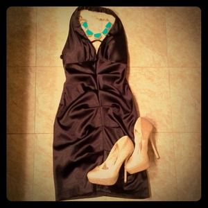 ⭐REDUCED⭐Black Halter Cocktail Dress