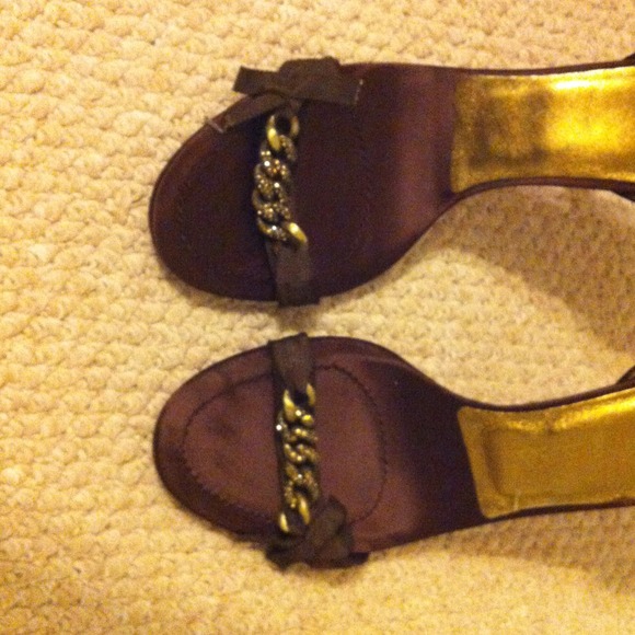 REDUCED Brown Pelle Moda heels - Picture 2 of 4