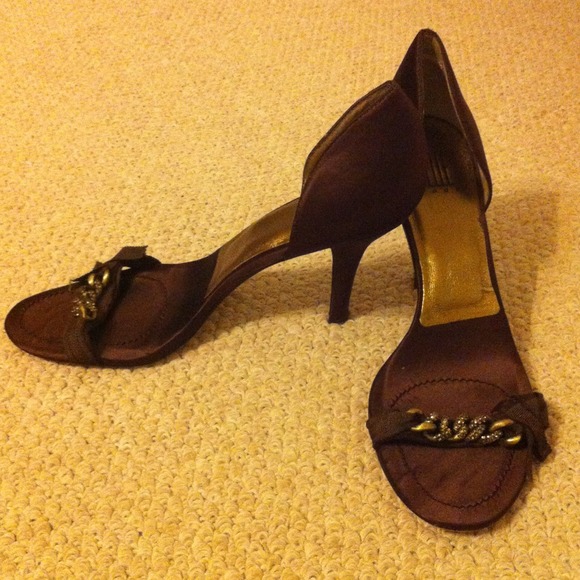 REDUCED Brown Pelle Moda heels - Picture 3 of 4