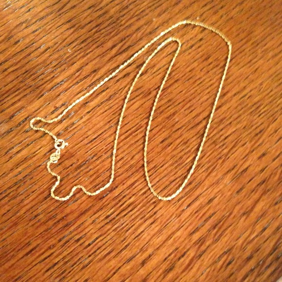 Reserved for Sherrylyn. 18" 14k gold chain.