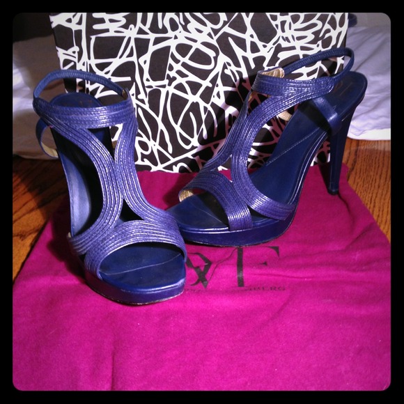 Diane von Furstenburg Shoes - ***SOLD*** DVF blue sandals