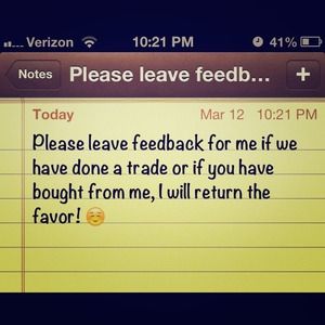 Please leave feedback!