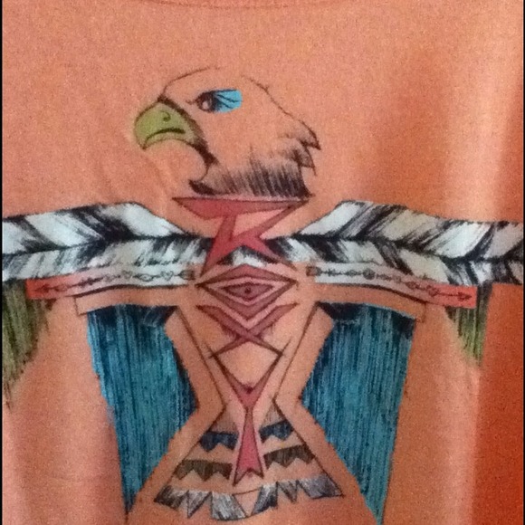 🚫SOLD🚫 Roxy Melon tribal flowy tee from pacsun - Picture 4 of 4