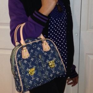 Louis Vuitton inspired handbag. Pristine.