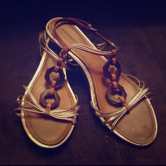 Gold/brown sandals - Picture 1 of 1