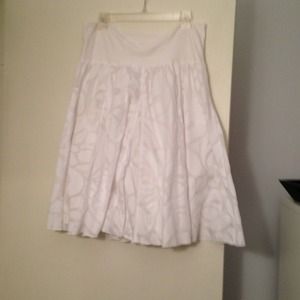 White J Crew skirt
