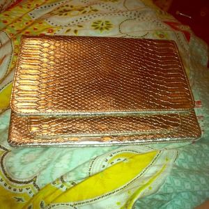 Light gold handbag