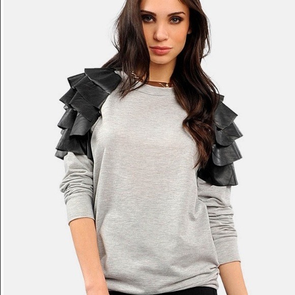 Selena ruffle sweatshirt NO TRADES!!!!