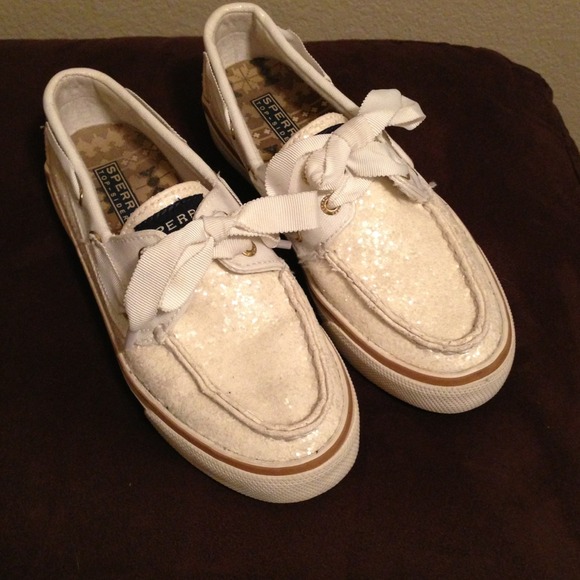 RESERVED please Sperry Top Sider cream colored