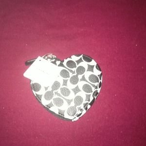 Brand new Coach heart shaped Coin Walllet