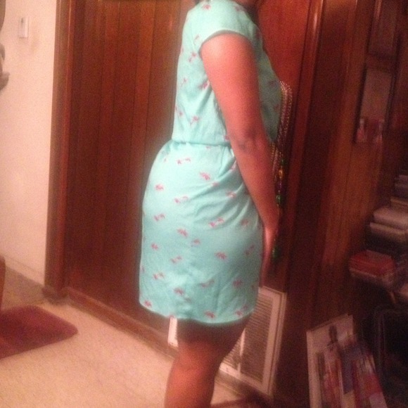 Spring Turquoise Dress - Picture 2 of 2