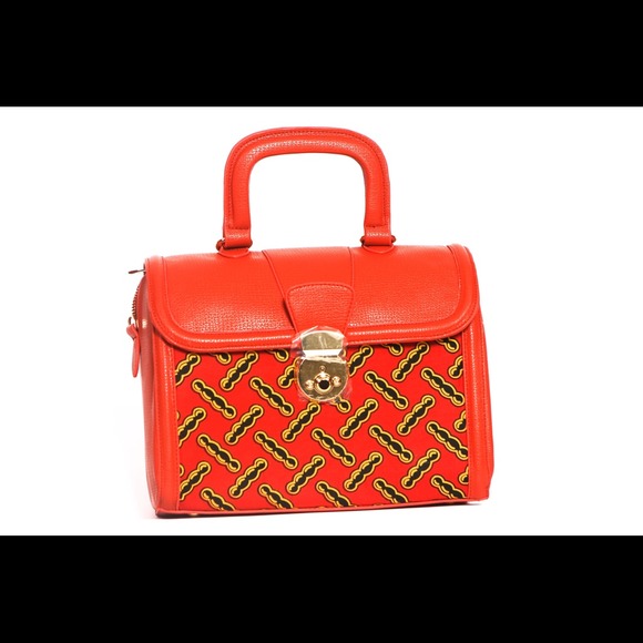 Ankara patchwork bowling bag