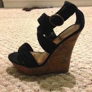 Strappy wedged heels