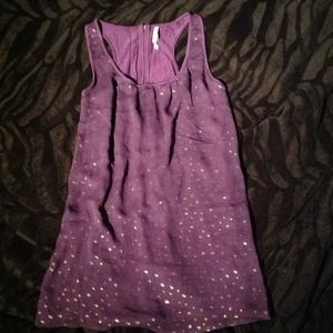 Purple long flow tank!!!