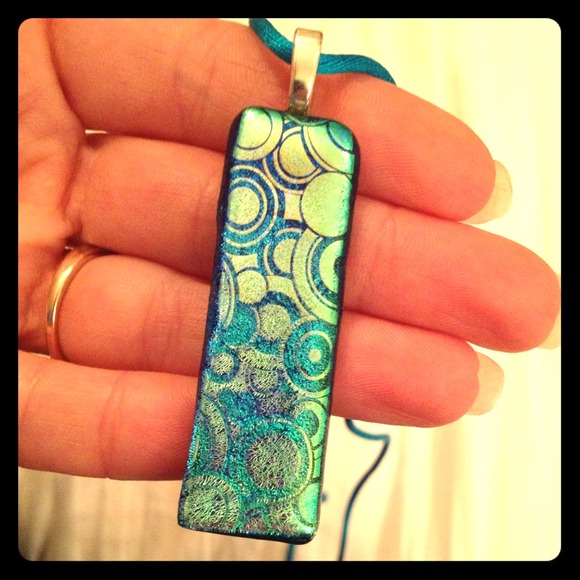 SOLD!!! Dichroic glass necklace - Picture 1 of 2