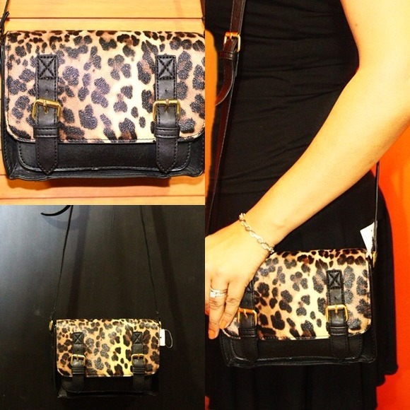 Animal print ( leopard ) bucket bag.  '"SOLD '"