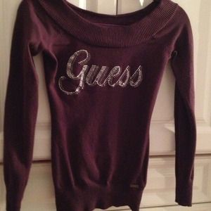 Purple guess shirt