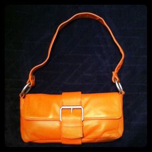 Orange Leather Handbag