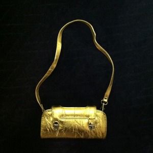 Gold Flap Bag