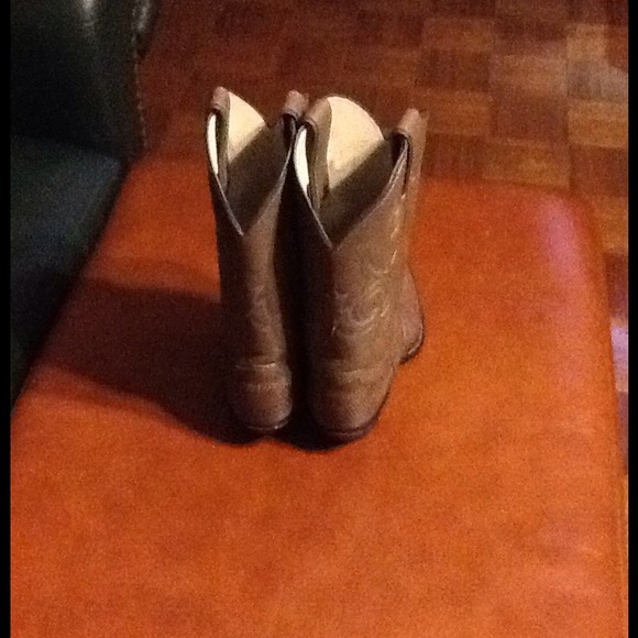 Justin lizard cowboy boots. Taupe 7B - Picture 3 of 4