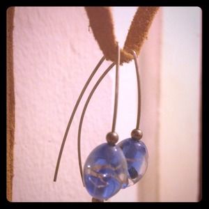 Glass bead earrings